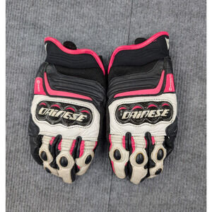 Dainese Carbon D1 Short Motorcycle Gloves Medium 7/M Pink Composite Biker Sport